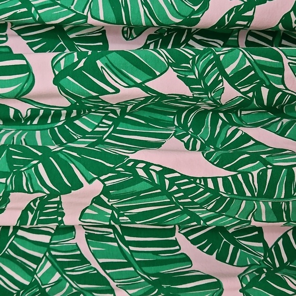 Lilly Pulitzer Parigi Skorts Romper Let’s Go Bananas Sz L Green & Pink - Picture 6 of 6